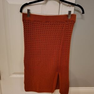 Nine West Terracotta Knit Pencil Skirt